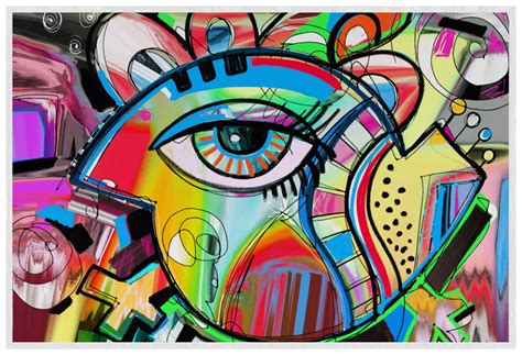Abstract Eye Painting Laminated Placemat Youcustomizeit
