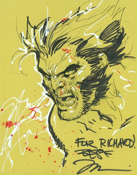 Wolverine By Jim Lee In Richard Ohs Jim Lee Comic Art Gallery Room