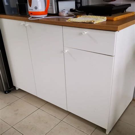 Ikea Kitchen Cabinet With Doors And Drawer White Knoxhult Furniture