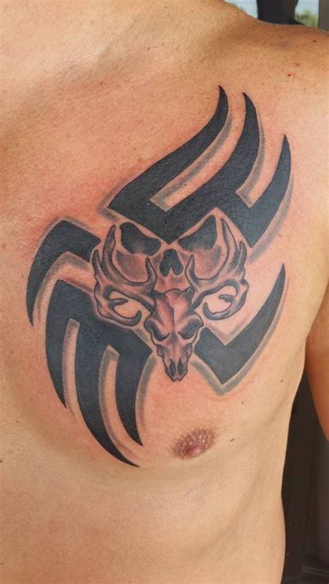 I have customers making furniture, music instruments. Custom bone collector tat from Rob at Gold City Tattoo ...