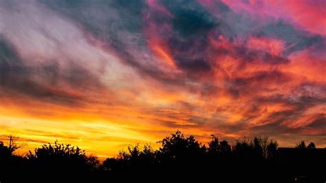 Sunset Sky Clouds Cirrocumulus Clouds Seen In A Sunset Sky Stock