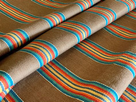 Southwest Upholstery Twill Fabric Ethnic Stripe Boho Ranch Etsy