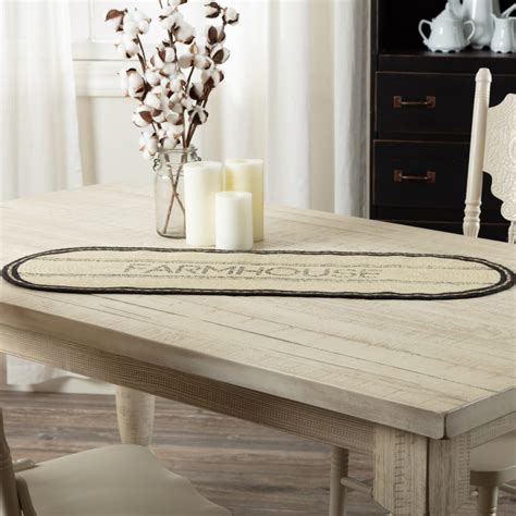 Charcoal Farmhouse Table Runners Relaxed Farmhouse Dining