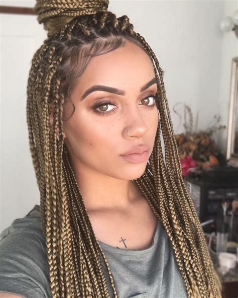 brown blonde box braids blonde box braids box braids hairstyles box braids styling