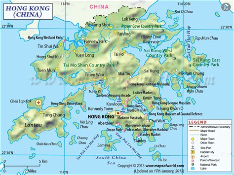 Mapa De Hong Kong Mapa De Hong Kong
