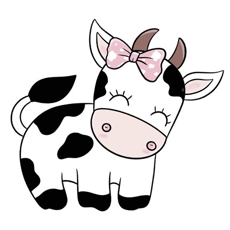 Clipart De Desenho Animado De Vaca Fofa 9349867 Png