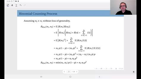 1107 The Binomial Counting Process Continued Youtube
