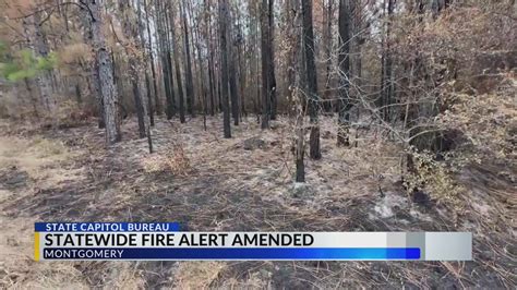 Alabama Forestry Commission Updates Fire Alert Status
