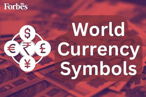 Currency Symbols List Of Currency Names And Symbols Around The World