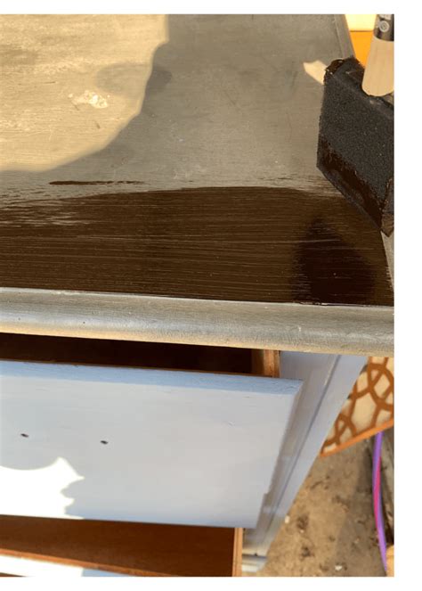 How To Gel Stain Over A Painted Surface Lets Paint Furniture