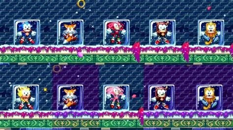 Sonic Mania Plus All Characters Super Forms Inside An Ice Block