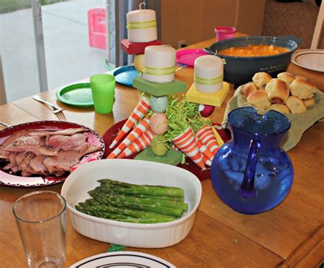The table always had sweet cornbread, collard greens. Easter Dinner Under $50 from Smart & Final - Clever Housewife