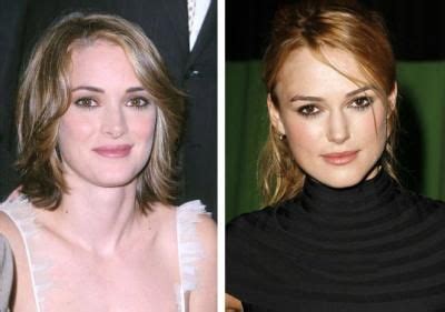 Separated At Birth Keira Knightley And Winona Ryder No Joke It Takes A Few Seconds To Pick