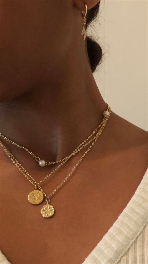 Gold Pearl Choker Dainty Minimalistic Jewelry K Gold Etsy