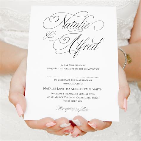 Elegant Simple Wedding Invitations Wedding