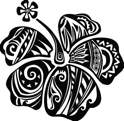 Salad clipart black and white. Hibiscus Black And White Stock Illustration - Download ...