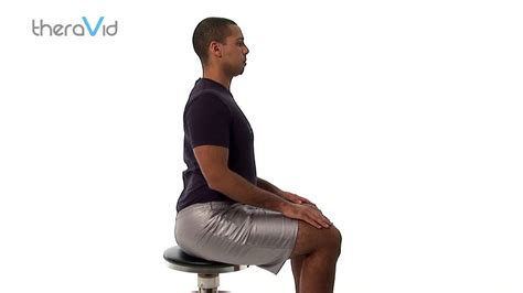 Postural Correction In Unsupported Sitting Youtube