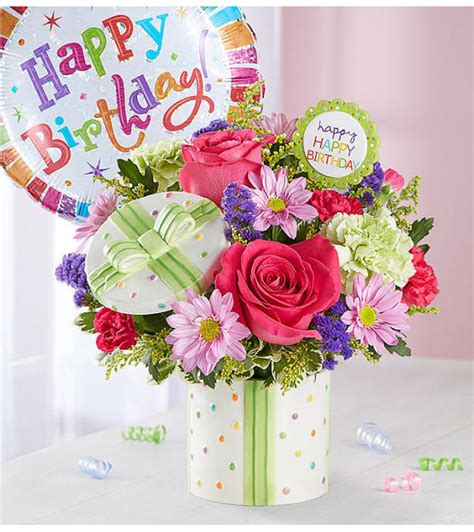 Birthdays are never complete until you've sent happy birthday wishes to a friend or to any other birthday gal or boy! Happy Birthday Present Bouquet - Charlotte, NC Florist