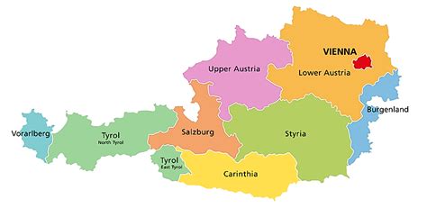 Mapa Da Austria