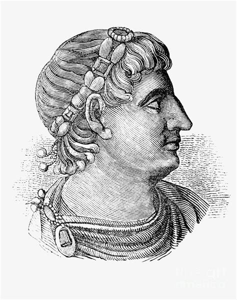 Constantine The Great Roman Emperor Drawing By English School Pixels