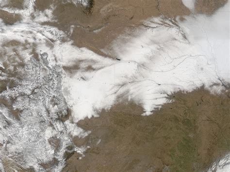 Satellite Photo Of Snowfall In Colorado 4800x3600 X Post From R