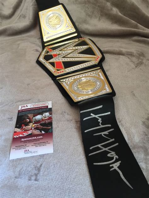 Hulk Hogan Signed Wwe Wrestling Championship Belt Jsa Coa Special And