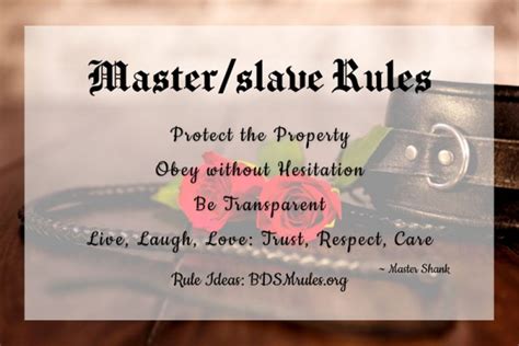 Bdsm Rules And Ideas For Master Slave Dynamics