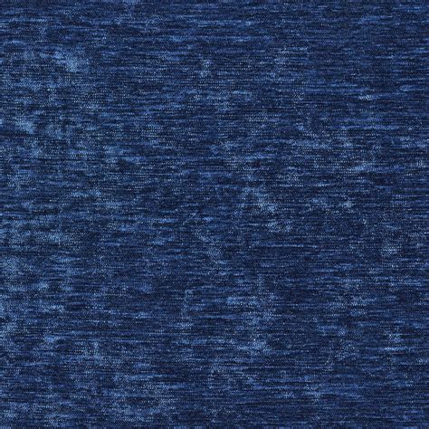 Blue Solid Shiny Woven Velvet Upholstery Fabric By The Yard