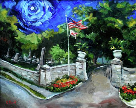 Maple Hill Cemetery Painting By Carole Foret Fine Art America