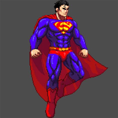 Artstation Superman Pixel Art