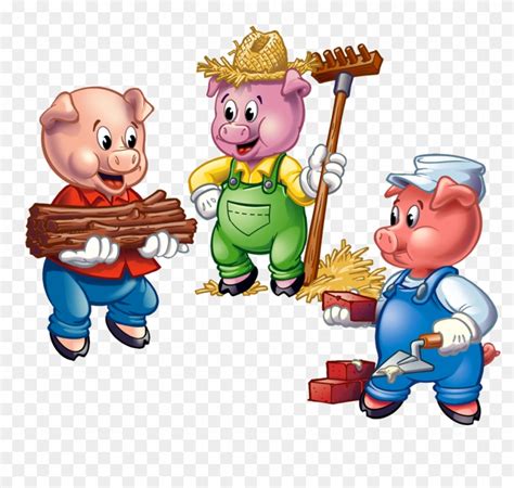 The Three Little Pigs Three Little Pigs Clipart Free Transparent