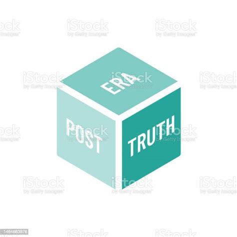 Illustration For Post Truth Concept Fact And Fake Stock Illustration