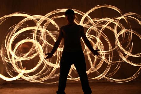 Light Painting Photography Color Photography The Iron Bull Fire Poi