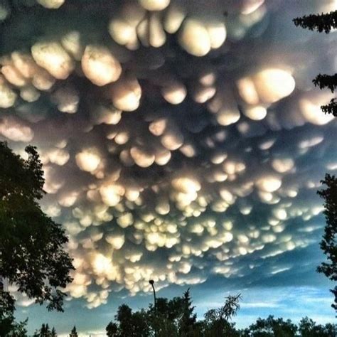 A Rare Cloud Formation Called A Mammatus In Regina Saskatchewan