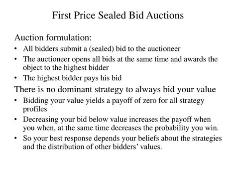 Ppt Auction Theory Powerpoint Presentation Free Download Id4119359