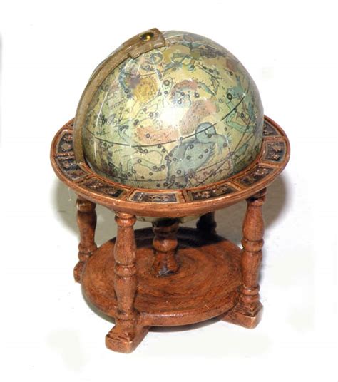 Miniature Antique Library Globes