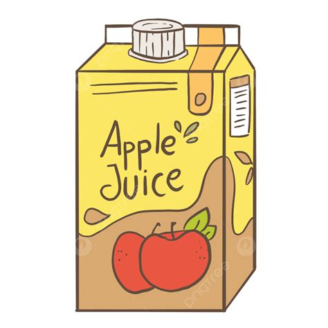 Apple Juice Carton Apple Juice Carton Juice PNG Transparent Clipart