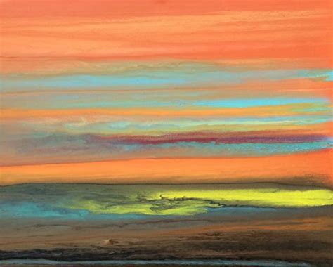 Daily Painters Abstract Gallery Abstract Landscape Paintingsunset