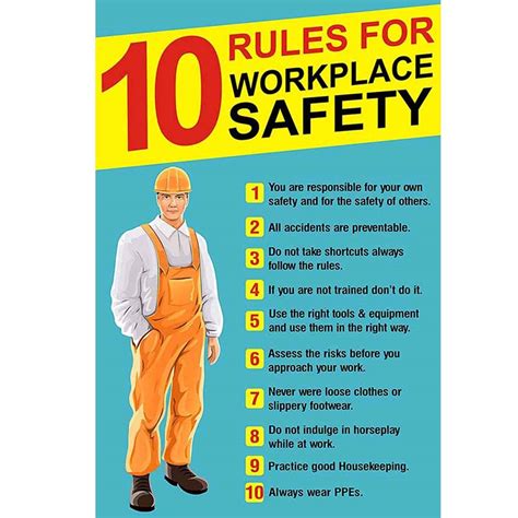 Signageshop Sp Rules For Workplace Safety Poster Amazon In Sexiz Pix