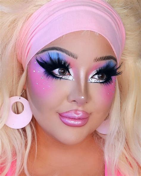 Barbie Makeup Clown Makeup Makeup Eyeliner Lip Makeup Drag Queen
