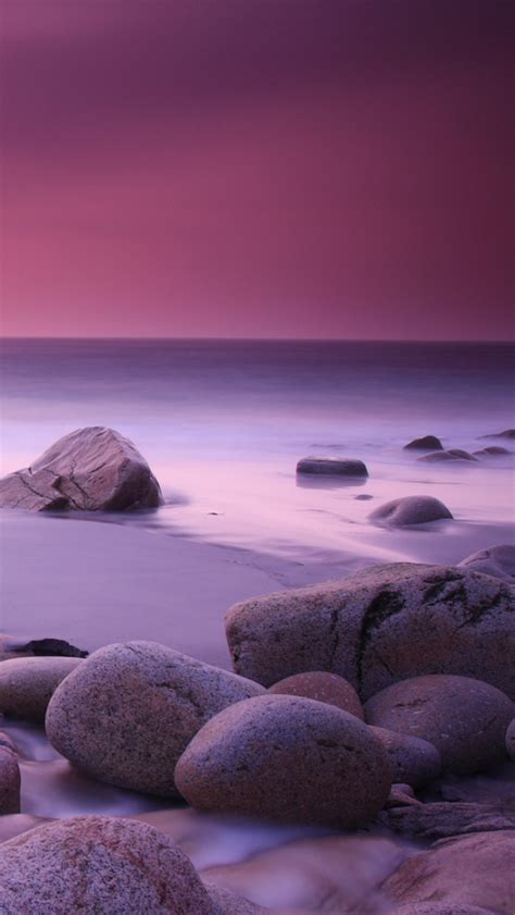 Pink Haze And Stones The Iphone Wallpapers