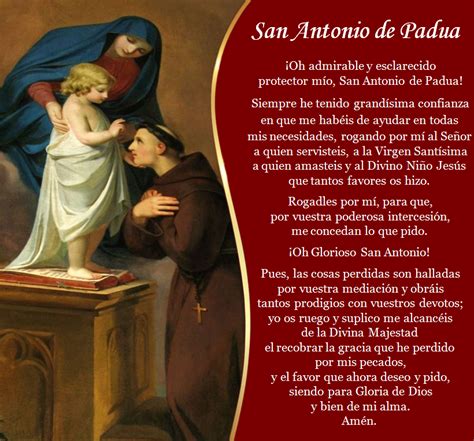 San Antonio De Padua San Antonio De Padua Oracion A San Antonio San