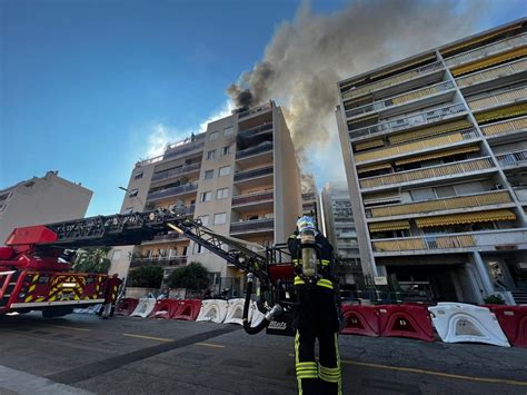 videos deux impressionnants incendies ont pris dans des immeubles du centre ville de nice