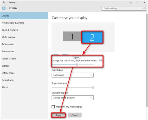 Customization Multiple Displays Change Settings And Layout In Windows 10