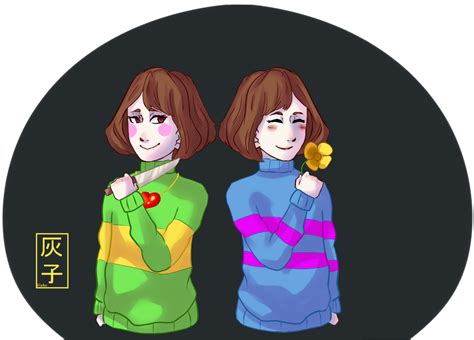Undertale Chara And Frisk By H A I K O On Deviantart