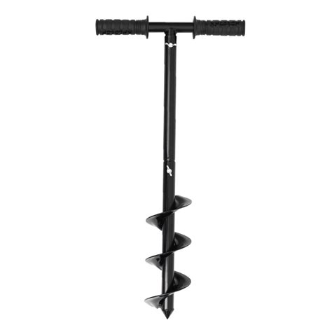 Aozbz Earth Auger Manual Hand Earth Auger Fence Post Drill Soil Digger