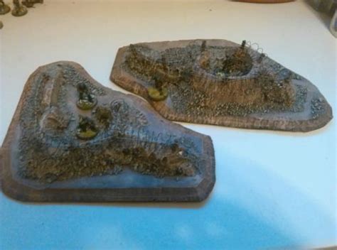 War Gaming Bunker Trenches Scenery Dust Tactics Bolt Action Warhammer