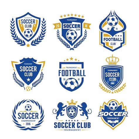 Premium Vector Set Of Soccer Football Logo Template
