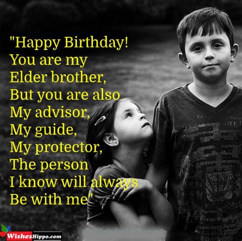 149 Happy Birthday Wishes For Elder Brother Quotes Message Image