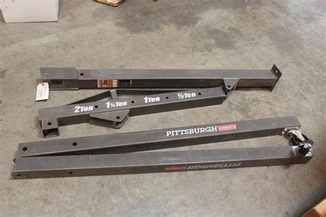 Model engine gear revolving speed(r/min) pulling speed(m/min) rated pulling force(ton). Pittsburgh 69514 Heavy Duty 2 Ton Folding Engine Crane | Property Room